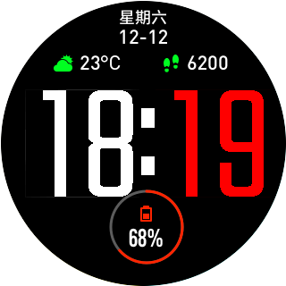 华米跃我Amazfit Pace, Stratos手表表盘