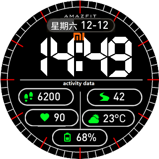 华米跃我Amazfit Pace, Stratos手表表盘