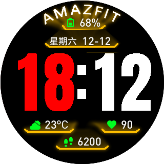 华米跃我Amazfit Pace, Stratos手表表盘
