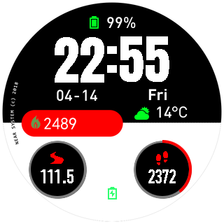 华米跃我Amazfit Pace, Stratos手表表盘