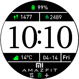 华米跃我Amazfit Pace, Stratos手表表盘