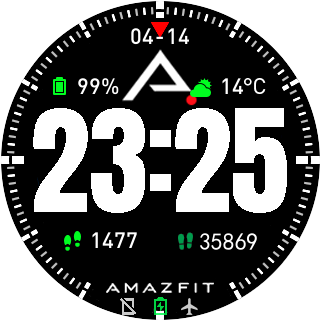 华米跃我Amazfit Pace, Stratos手表表盘