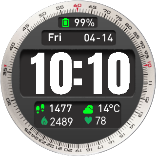华米跃我Amazfit Pace, Stratos手表表盘