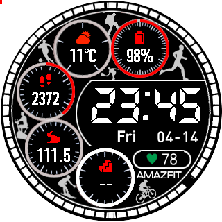 华米跃我Amazfit Pace, Stratos手表表盘