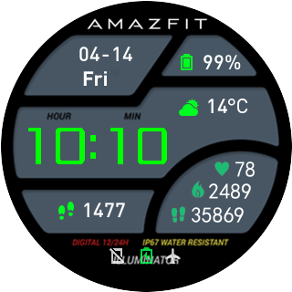 华米跃我Amazfit Pace, Stratos手表表盘