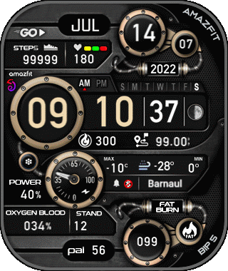 华米跃我Amazfit Bip 5 手表表盘