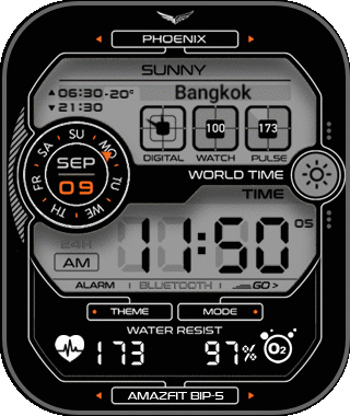 华米跃我Amazfit Bip 5 手表表盘