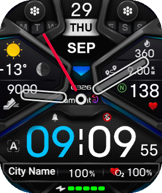 华米跃我Amazfit Bip 5 手表表盘