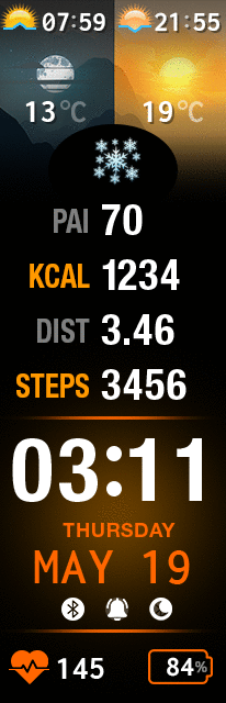 华米跃我Amazfit X 手表表盘