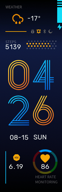 华米跃我Amazfit X 手表表盘