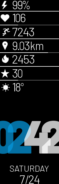 华米跃我Amazfit X 手表表盘