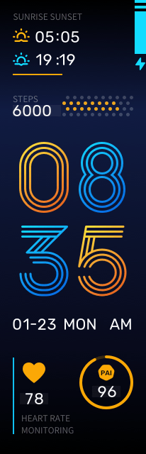 华米跃我Amazfit X 手表表盘