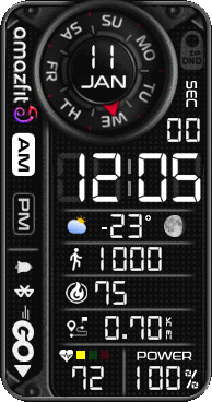 华米跃我Amazfit Band 7 手表表盘