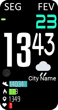 华米跃我Amazfit Band 7 手表表盘