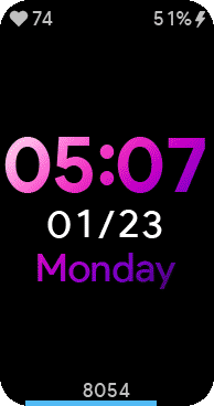 华米跃我Amazfit Band 7 手表表盘