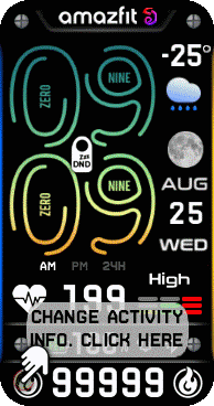 华米跃我Amazfit Band 7 手表表盘