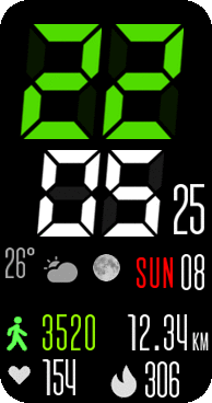 华米跃我Amazfit Band 7 手表表盘