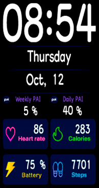 华米跃我Amazfit Band 7 手表表盘