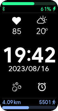 华米跃我Amazfit Band 7 手表表盘