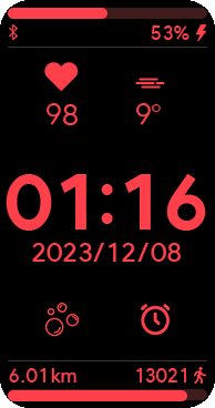 华米跃我Amazfit Band 7 手表表盘