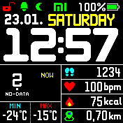 华米跃我Amazfit Bip手表表盘