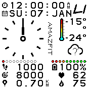 华米跃我Amazfit Bip手表表盘