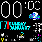 华米跃我Amazfit Bip手表表盘