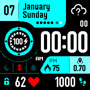 华米跃我Amazfit Bip手表表盘