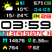 华米跃我Amazfit Bip手表表盘