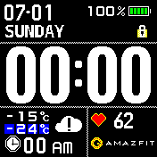 华米跃我Amazfit Bip手表表盘