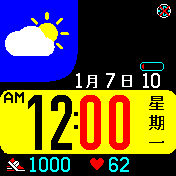 华米跃我Amazfit Bip手表表盘