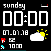 华米跃我Amazfit Bip手表表盘