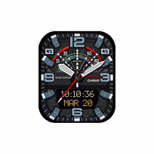 卡西欧G-SHOCK蓝牙小泥王户外运动手表男GG-B100-1A表盘