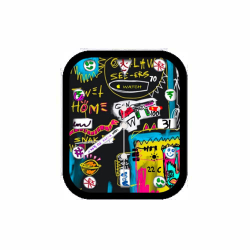 街头涂鸦数字表盘AppleWatch表盘