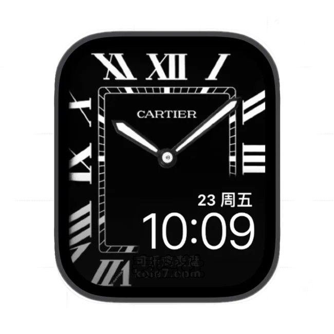 CARTIER卡地亚经典山度士苹果iWatch壁纸表盘