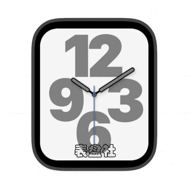 简约灰色大气数字苹果手表iwatch壁纸表盘