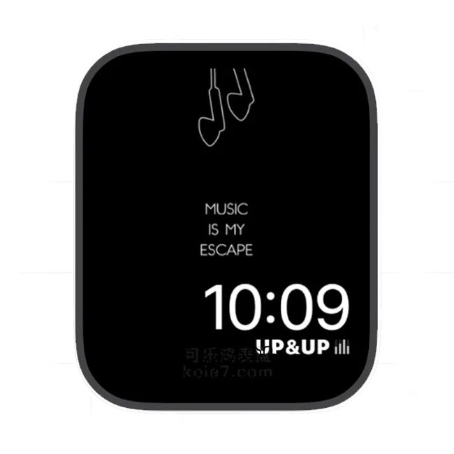 音乐是我逃脱的出口苹果手表iwatch壁纸表盘