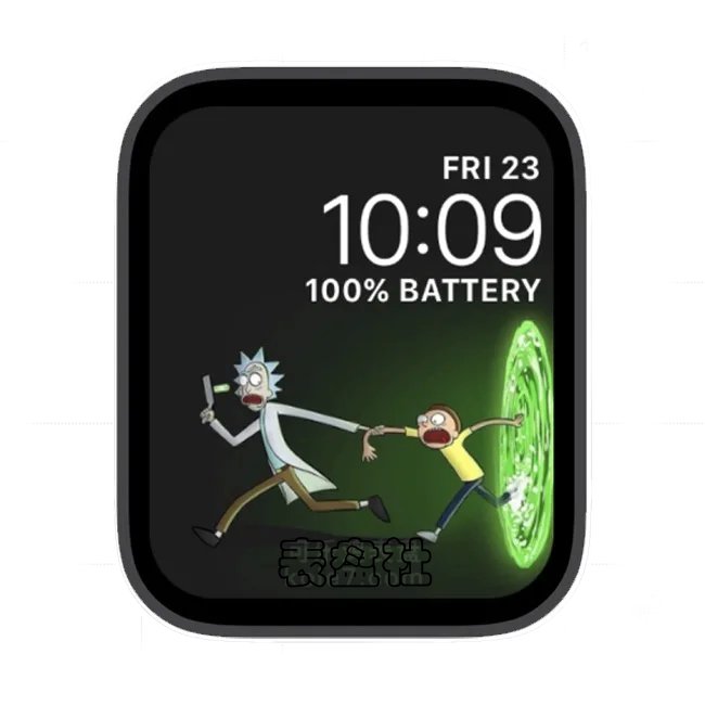 瑞克和莫蒂逃跑苹果手表iwatch壁纸表盘
