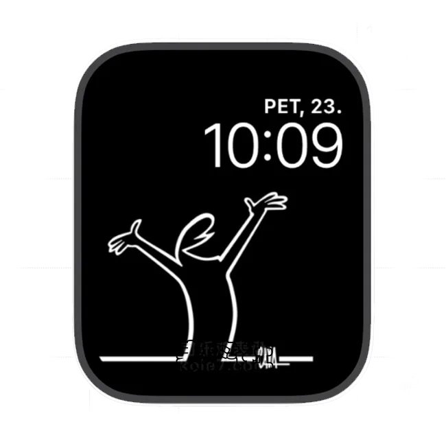 动漫小小丘祈求上天掉馅饼苹果手表iwatch壁纸表盘