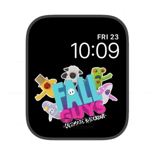 full guys金典糖豆人小游戏剪影苹果手表iwatch壁纸表盘