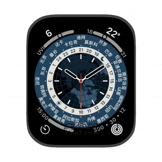 世界时间动态表盘 4苹果手表iwatch壁纸表盘