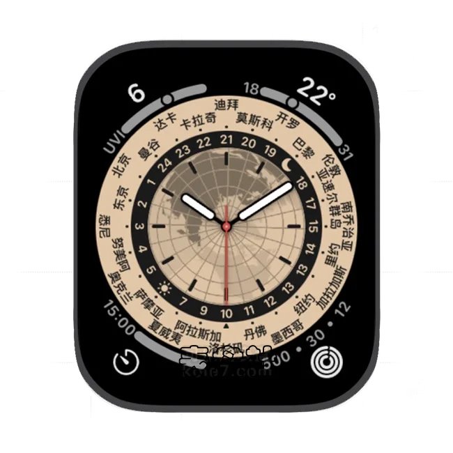 世界时间动态表盘 6苹果手表iwatch壁纸表盘