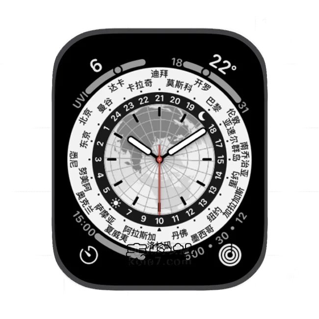 世界时间动态苹果手表iwatch壁纸表盘