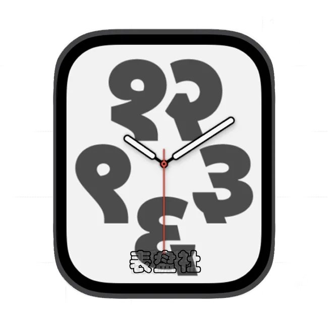 字体排印 数字动态苹果手表iwatch壁纸表盘