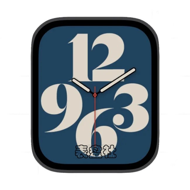 字体排印苹果手表iwatch壁纸表盘