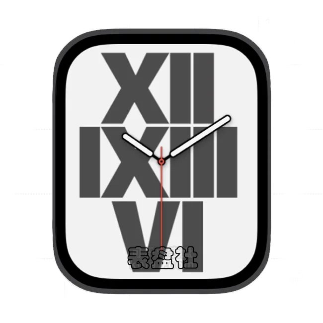 字体排印动态表盘 4苹果手表iwatch壁纸表盘
