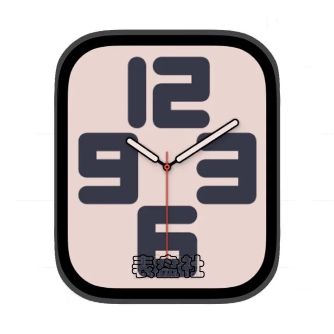 字体排印数字动态表盘苹果手表iwatch壁纸表盘