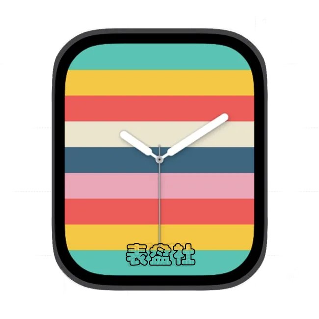 彩虹条形动态表盘苹果手表iwatch壁纸表盘