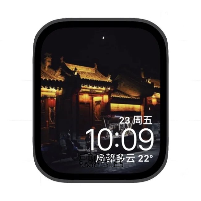 夜色街巷苹果手表iwatch壁纸表盘