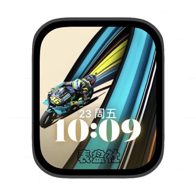 AI酷炫机车苹果手表iwatch壁纸人像表盘